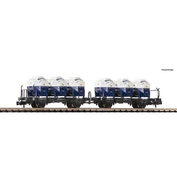 Fleischmann 6660046 Double Container Carrier Wagon Unit DB