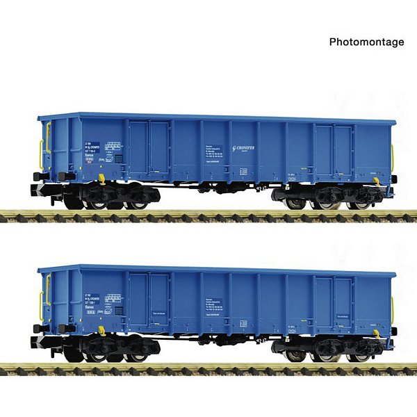 Fleischmann 6660095 2 Piece Set Open Freight Wagon CRONIFER