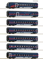 Fleischmann 6660092 7 piece set: Nightjet