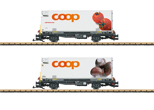 LGB L45888 RhB COOP Container Car-Set