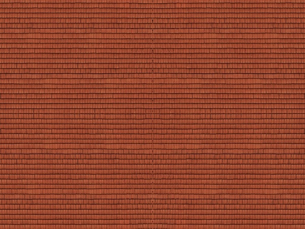 Noch NO56965 3D Cardboard Sheet Roof Tile red for N