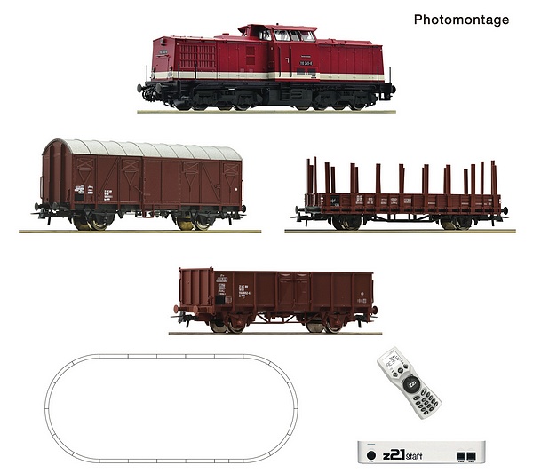 Roco 5110009 z21 Start Digital Set Diesel Locomotive Class 110 and Goods Train DR DCC