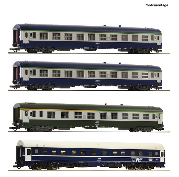 Roco 6200080 4 Piece Set 4 Arlberg-Express SNCF DC