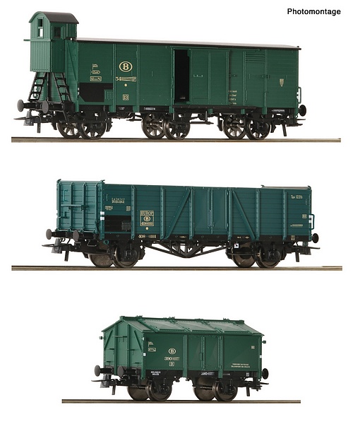 Roco 6600079 3 Piece Set Goods Train SNCB DC