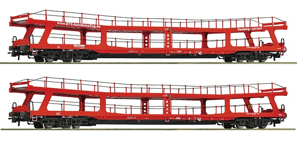 Roco 77047 2 Piece Set Car Transport Wagons BTE DC