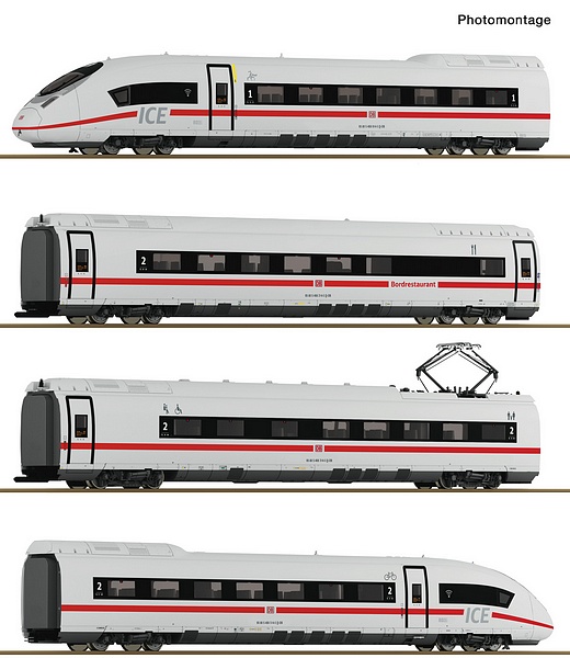 Roco 7720017 4 Piece Set Electric Multiple Unit ICE 3neo (Class 408) DB AG AC