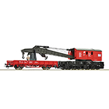 Roco 56239 OBB Crane and Barrier Wagon