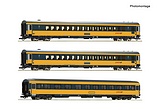 Roco 6200082 3 Piece Set Passenger Coach Regiojet DC