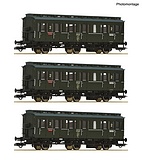 Roco 6200100 3 Piece Set Compartment Coaches PKP DC