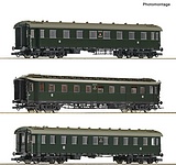 Roco 6200112 3 Piece Set Express Train Coaches PKP DC