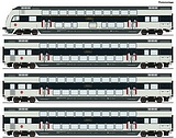 Roco 6210147 4 Piece Set Double-Deck Coaches DSB DCC