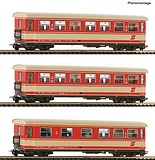 Roco 6240004 3 Piece Set Passenger Coaches OBB DC