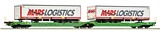 Roco 6600005 Articulated Double-Pocket Wagon T3000e CFL Cargo DC