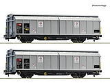 Roco 6600110 2 Piece Set Sliding Wall Wagons SBB Cargo DC