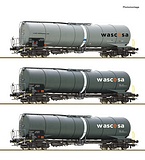 Roco 6600143 3 Piece Set Tank Wagons Wascosa DC