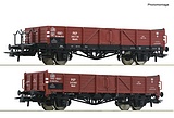 Roco 6600150 2 Piece Set Open Freight Wagons PKP DC