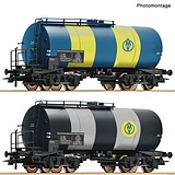 Roco 6600163 2 Piece Set Tank Wagons OMV/OBB DC