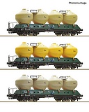 Roco 6600177 3 Piece Set Silo Wagons CSD DC