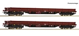 Roco 6600186 2 Piece Set Stake Wagons ZSSK Cargo DC