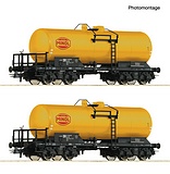 Roco 6600199 2 Piece Set Tank Wagons DR DC