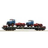 Roco 67304 Stake Wagon Plus 2 Lorries DB DC