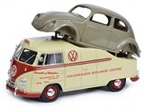 Schuco 450016300 VW T1a Midlands Centre with Beetle Chassis