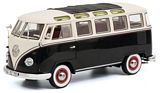 Schuco 450028700 VW T1b Samba Black-White