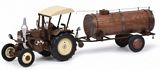 Schuco 450769900 Lanz Bulldog with Roof and Manure Trailer