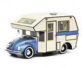 Schuco 450889900 VW Kafer Motorhome Blue