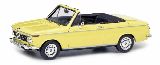 Schuco 450908500 BMW 2002 Cabrio 2-2 Baur Yellow