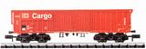 MiniTrix 13904 Rolling Roof Wagon red DB Cargo