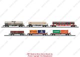 MiniTrix 15265 Set with 20 Freight Cars in the Display Modern Railroading Tank plus Sdgkms plus Fas plus Gas plus Snps