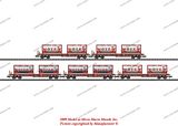 MiniTrix 15273 Set with 5 Hoyer Deep Well Flat Cars Sdgkms 707 DB AG