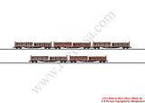 MiniTrix 15278 Set with 5 Cars for Transporting Lumber Roos 639 DB AG