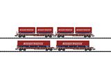 MiniTrix 15403 Winner Deep Well Flat Car Set Sdgmss DB AG