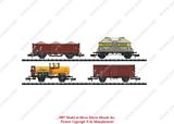 MiniTrix 15503 Set with 4 Freight Cars E040 Ucs Tank G10