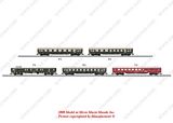 MiniTrix 15769 Display with 20 Schurzenwagen Skirted Passenger Cars