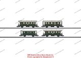 MiniTrix 15809 Passenger Car Set BCi Ci PPostL DRG