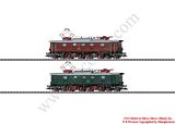 Trix 22252 Set with 2 Electric Locomotives BR EP 5 DRG plus BR E 52 DB