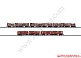 Trix 24109 Set with 5 Wood Transport Cars Roos 639 DB AG