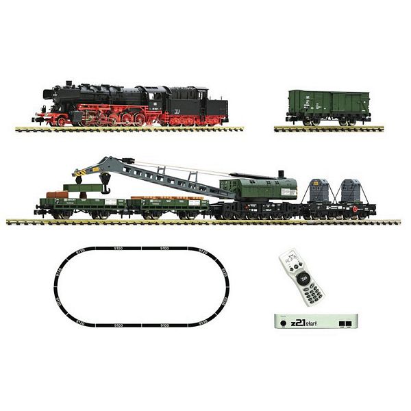 Fleischmann 5170004 z21 Start Digital Set Steam Locomotive Class 051 with Crane Train DB