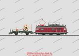 Marklin 39971 Powered Catenary Maintenance Rail Car w-Parts Car