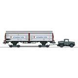 Marklin 46819 Sliding Wall Boxcar with Kaelble and Culemeyer Trailer