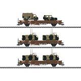 Marklin 46934 Military Transport Low Side Car Set