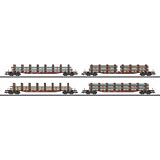 Marklin 47319 Steel Transport Set with 4 Type Snps Stake Cars