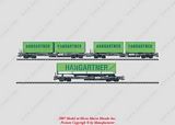 Marklin 47453 Set with 3 Loaded Deep Well Flat Cars