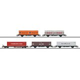 Marklin 47689 Container Flat Car Set with 5 Cars