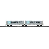 Marklin 47803 Type Sggrss 80 Double Container Transport Car