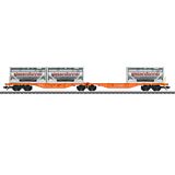 Marklin 47805 Type Sggrss Double Container Transport Car