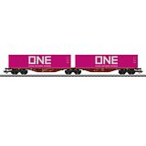 Marklin 47808 Type Sggrss Double Container Transport Car